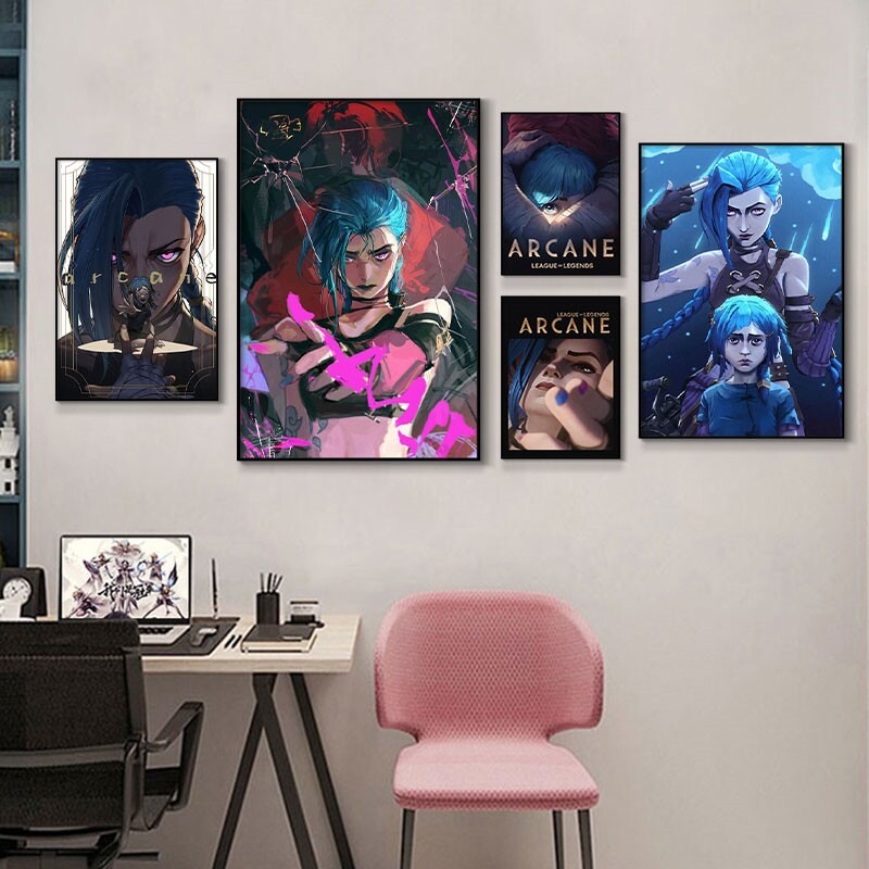 Esports Y Gaming - Arcane Jinx Close-Up Poster Unframed Canvas