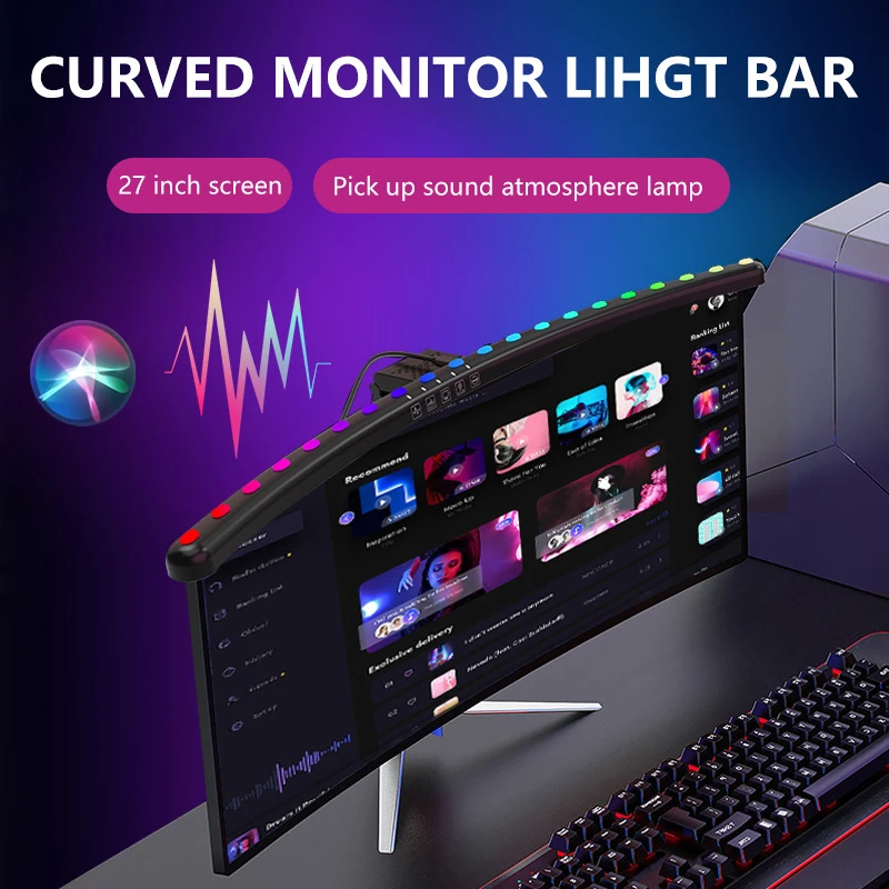 60cm RGB Led Screen Hanging Li - Esports Gaming Bed 评论和价格