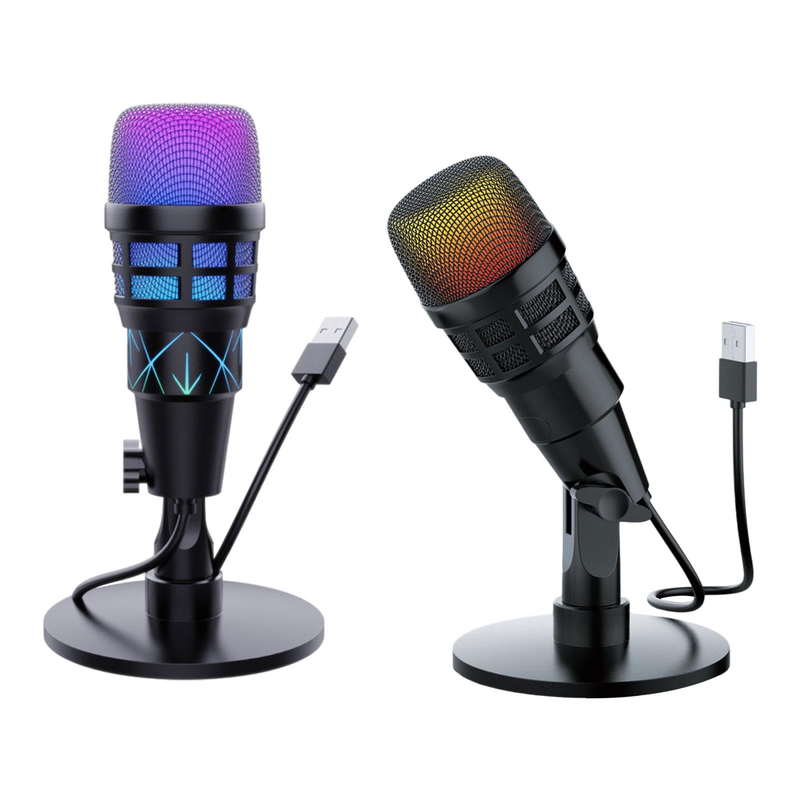 RGB USB Condenser Gaming Micro - Streaming Mic Condenser 评论和价格