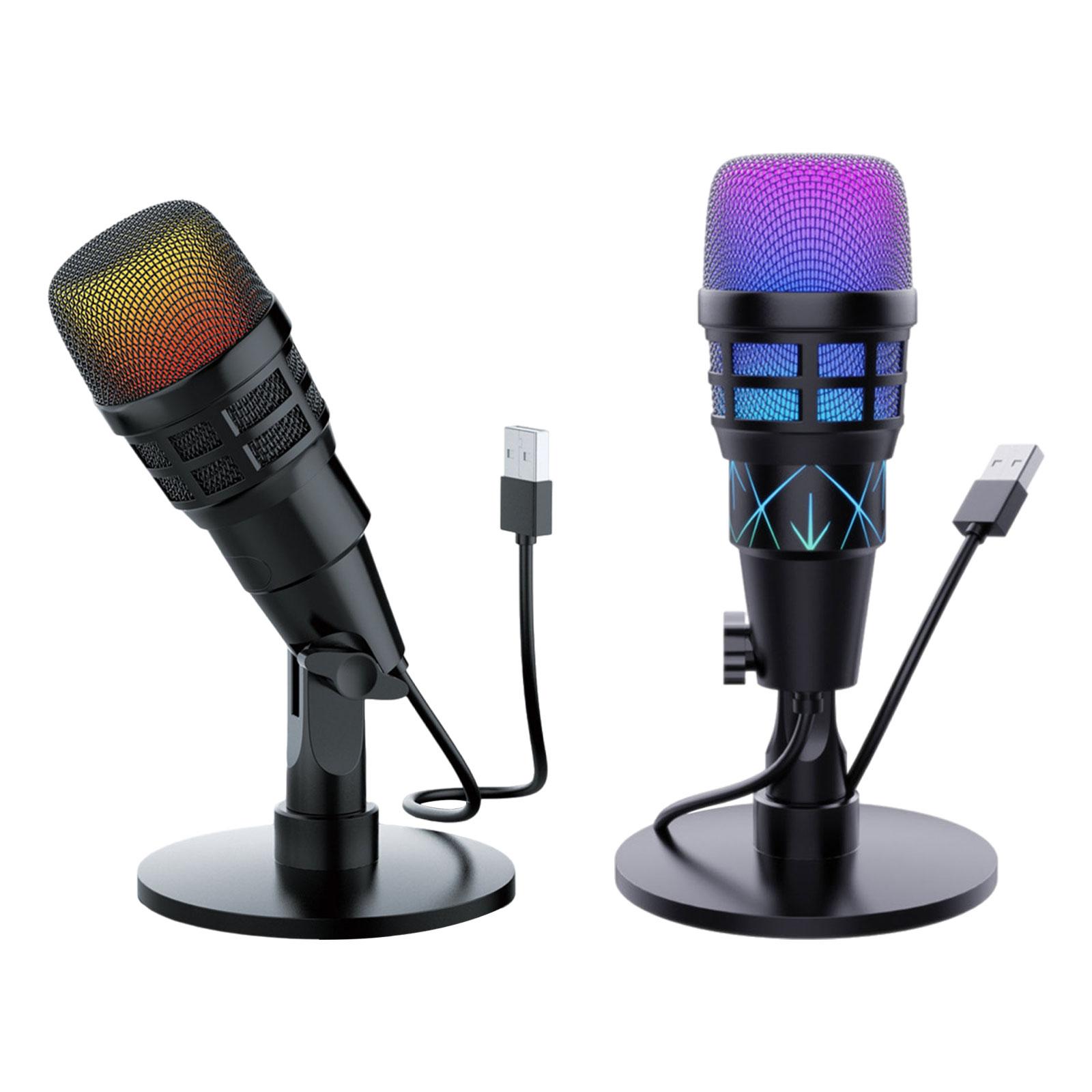 RGB USB Condenser Gaming Micro - Streaming Mic Condenser 评论和价格