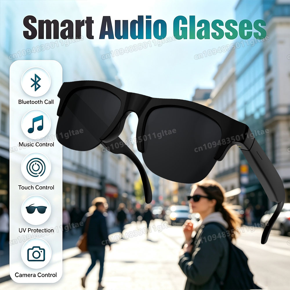 NEW Smart Glasses V5.3 Bluetoo - Gaming Glasses Blue 评论和价格