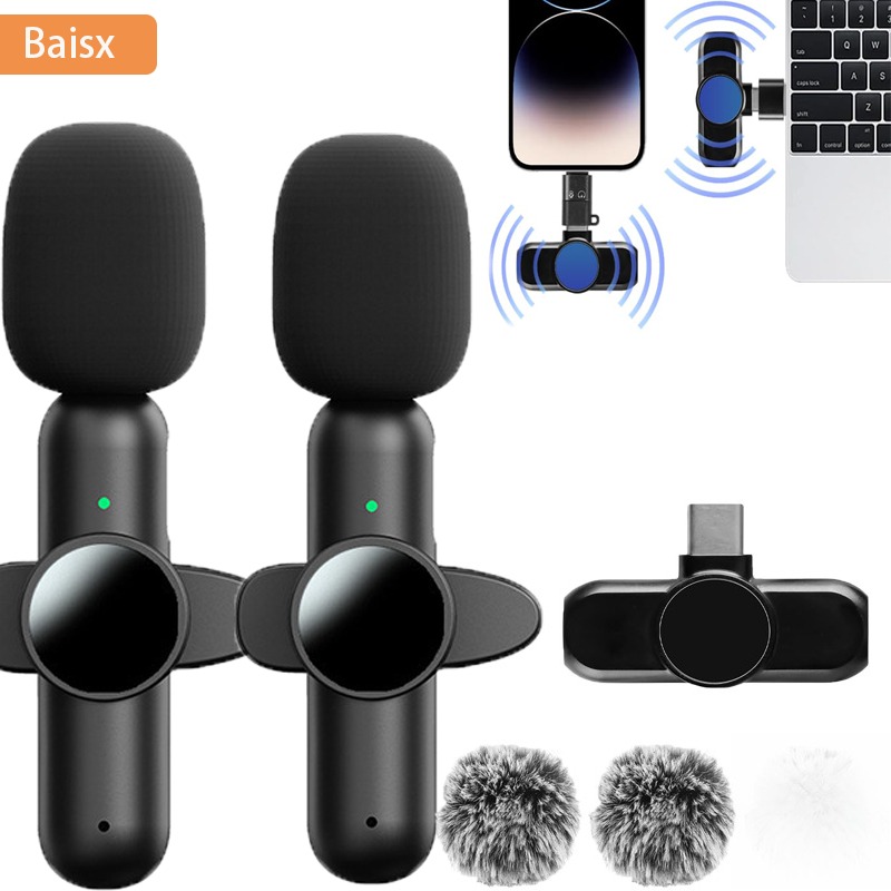 Wireless Lavalier Microphone f - Streaming Mic Condenser 评论和价格