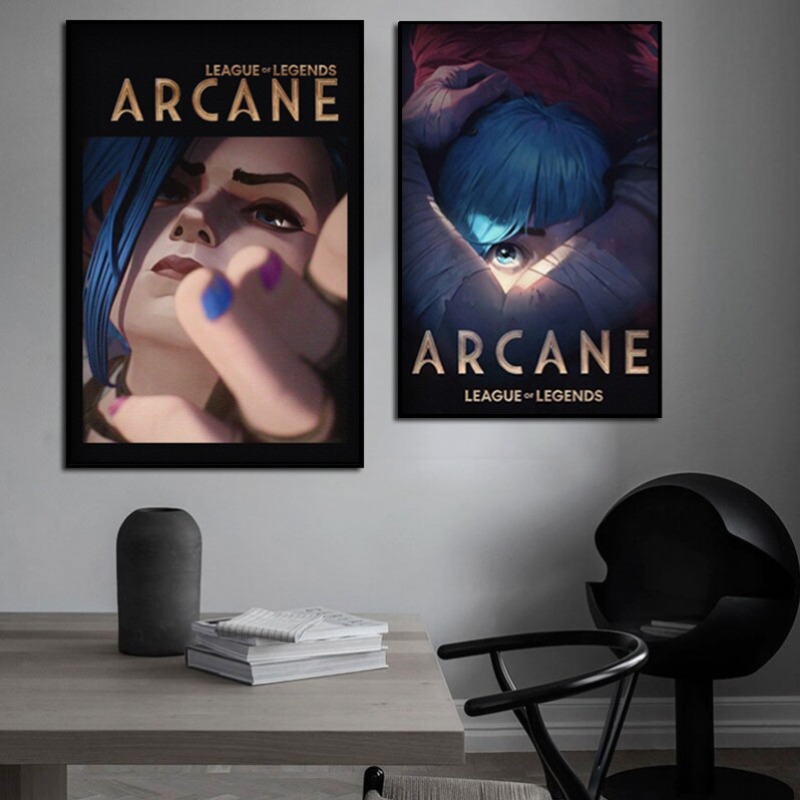 Arcane Jinx Close-Up Poster Un - Esports Y Gaming 评论和价格