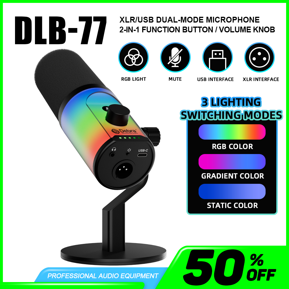 Professional USB XLR Dynamic M - Streaming Mic Condenser 评论和价格
