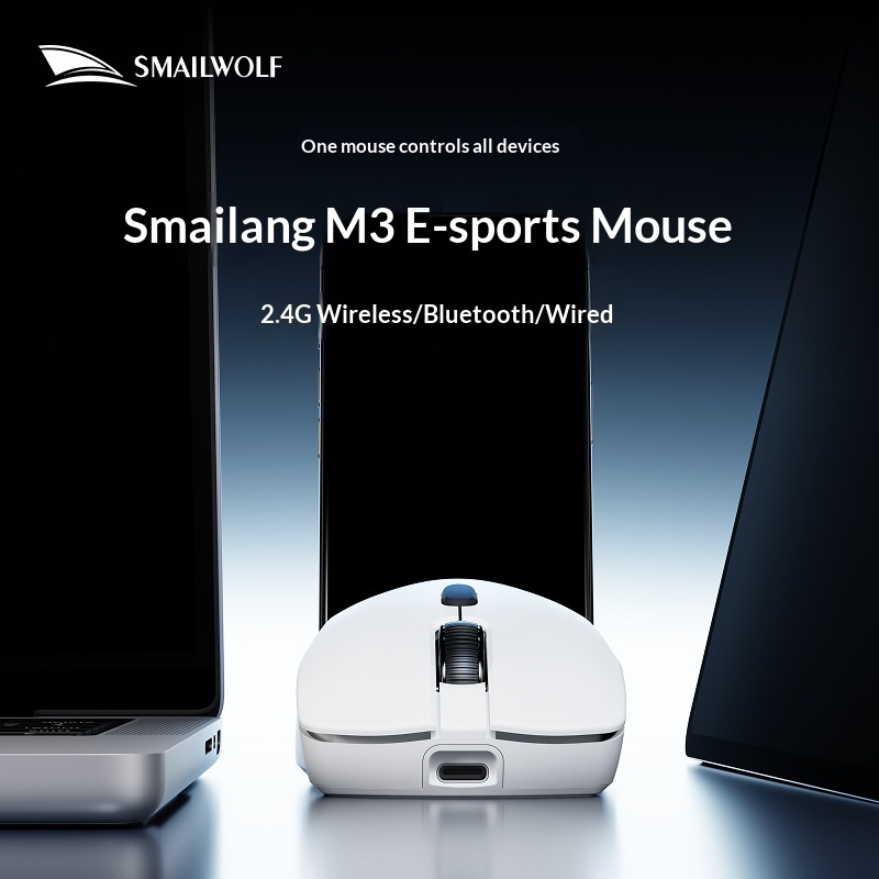 SMAILWOLF M3 PRO Wireless Blue - Esports Gaming Mouse Wireless 评论和价格