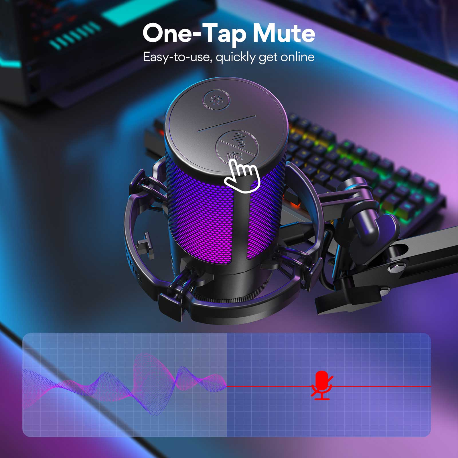MAONO DGM20S Gaming USB Microp - Streaming Mic Condenser 评论和价格