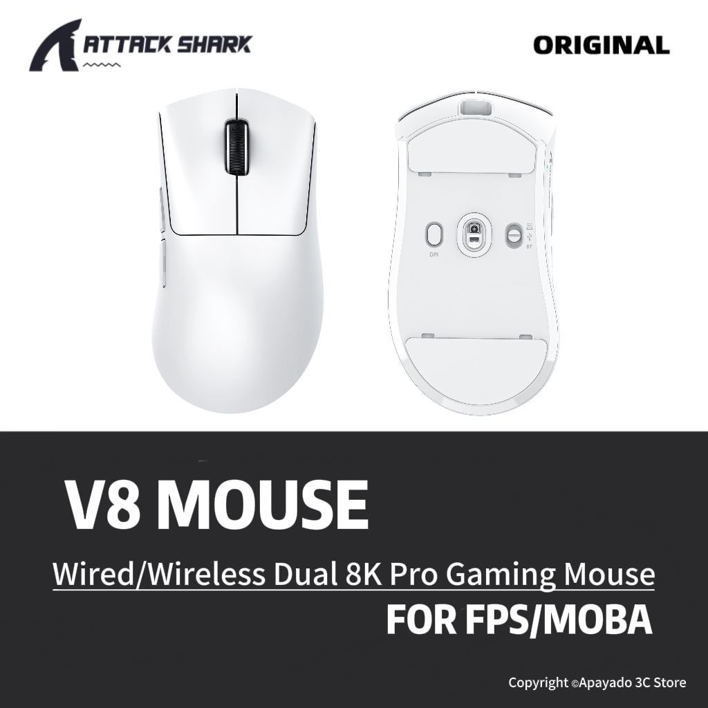 ATTACK SHARK V8 Esports Gaming - Esports Gaming Mouse Wireless 评论和价格