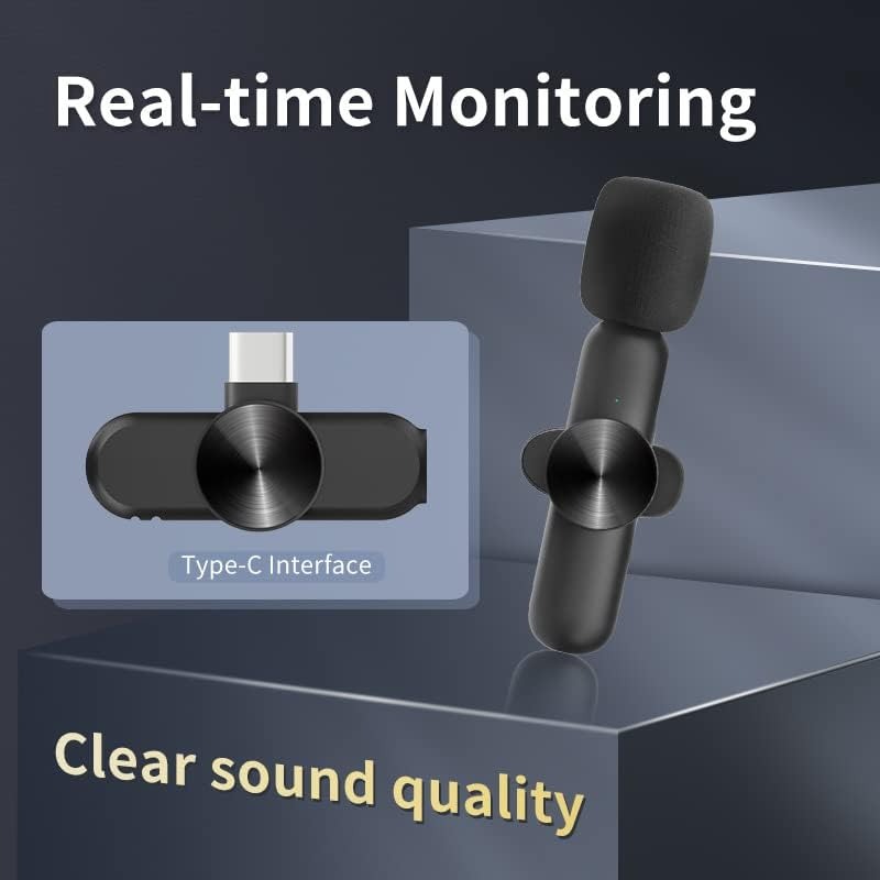 Wireless Lavalier Microphone f - Streaming Mic Condenser 评论和价格