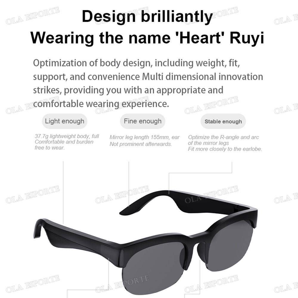 New Camera Control Smart Glass - Gaming Glasses Blue 评论和价格