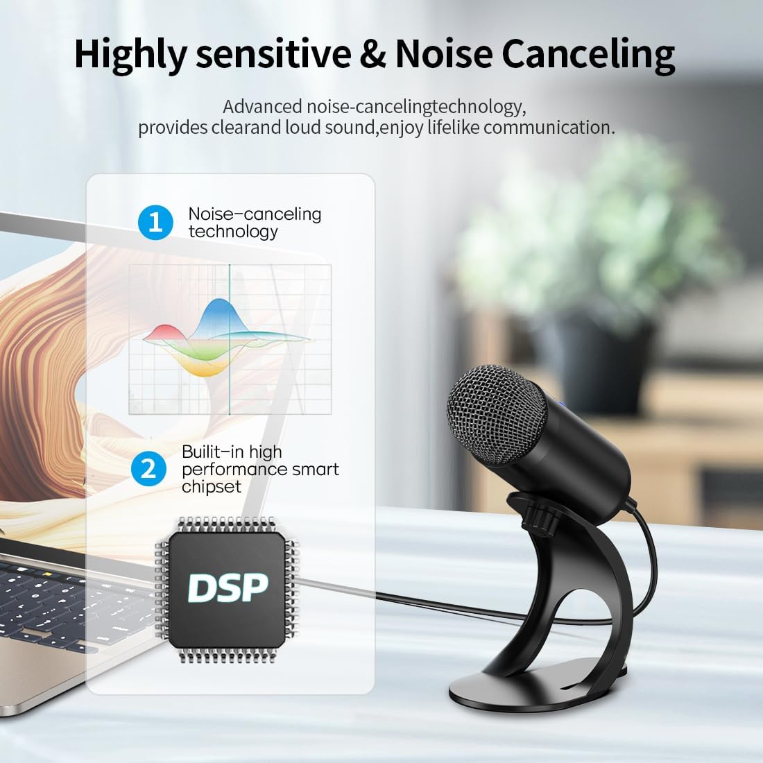 Professional USB Microphone Co - Streaming Mic Condenser 评论和价格