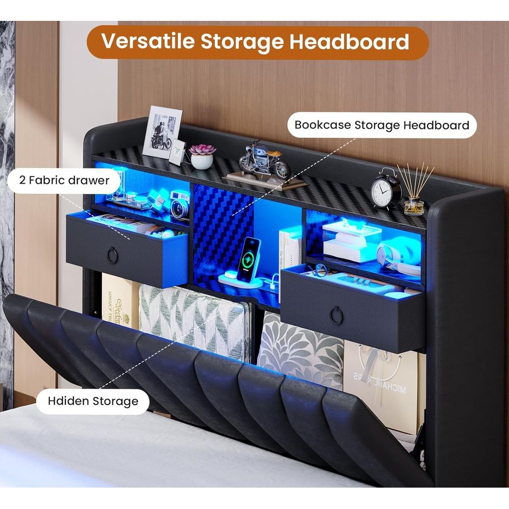 Twin Bed with Storage Board, 2 - Esports Gaming Bed 评论和价格